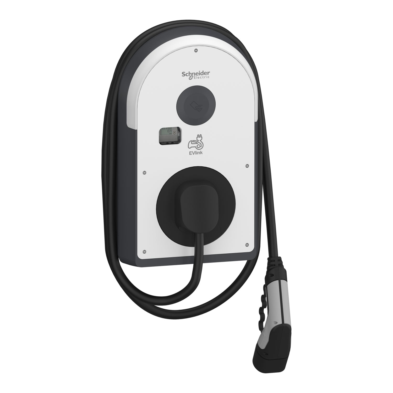 Cargador EVlink Pro AC Metal 22kW 32A T2 Cable RDC - DD 6mA MID Meter - Dream and Build Obras y Servicios S.L - EVB3S22NC0M - 3606482213234